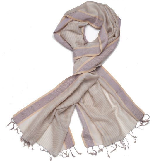 Penelope Scarf - Bisque/Lavender